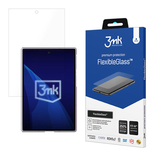 3MK FlexibleGlass Külső Képernyővédő fólia Samsung Galaxy Z Fold8 F971-hez, Rugalmas Üveg, Teljes Ragasztóval