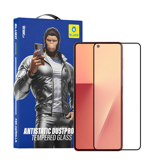 Blueo HD Külső Képernyővédő fólia Samsung Galaxy Z Flip8 F776 / Z Flip7 F766 készülékhez, Edzett Üveg, Teljes Ragasztó, 2.5D, Fekete