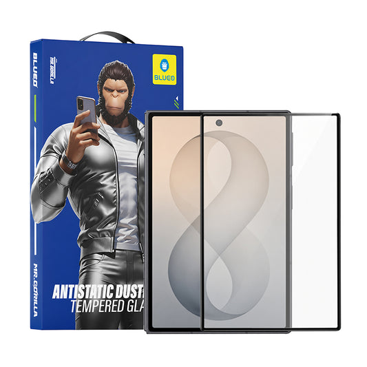 Blueo HD Külső Képernyővédő fólia Samsung Galaxy Z Fold8 F971-hez, Edzett Üveg, Teljes Ragasztó, 2.5D, Fekete