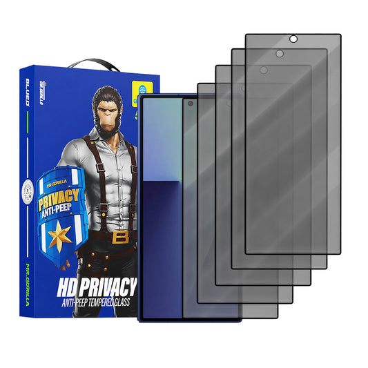 Blueo Külső Képernyővédő Fólia Privacy Anti-Peep Samsung Galaxy Z Fold8 Ultra F971-hez, Edzett Üveg, Teljes Ragasztó, 5 darabos készlet
