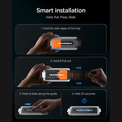 Spigen GlastR EZ FIT Pro HD Külső Privacy Képernyővédő fólia Samsung Galaxy Z Fold8 Ultra F976-hez, Edzett Üveg, Teljes Ragasztóval