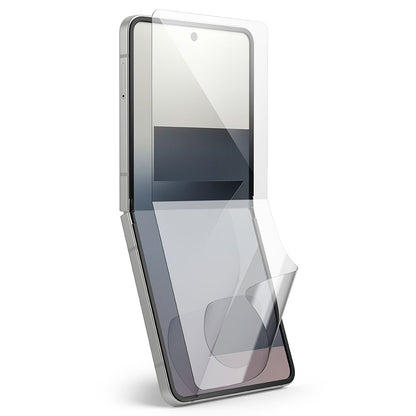 Belső képernyővédő fólia Ringke Dual Easy Pro Samsung Galaxy Z Flip7 F766-hoz, Műanyag, 2 darabos készlet