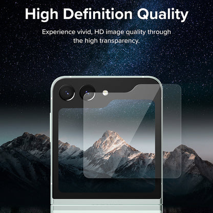 Ringke külső képernyővédő fólia Samsung Galaxy Z Flip5 F731-hez, Edzett üveg, Teljes ragasztás, 2 darabos készlet