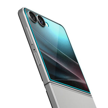 Külső képernyővédő fólia Spigen GlastR EZ FIT Samsung Galaxy Z Flip7 F766-hoz, Edzett üveg, Teljes ragasztás, 2 darabos készlet AGL09585