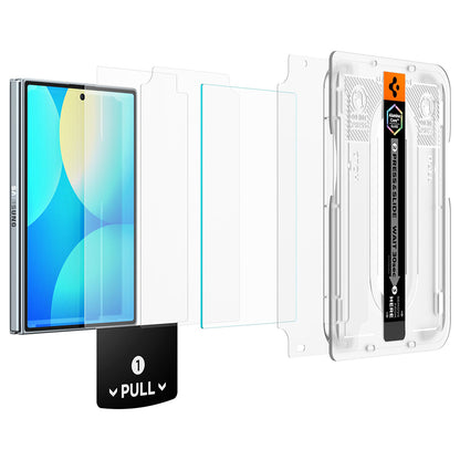 Spigen GlastR EZ FIT Pro HD Külső Képernyővédő fólia Samsung Galaxy Z Fold8 F971-hez, Edzett Üveg, Teljes Ragasztó AGL11942