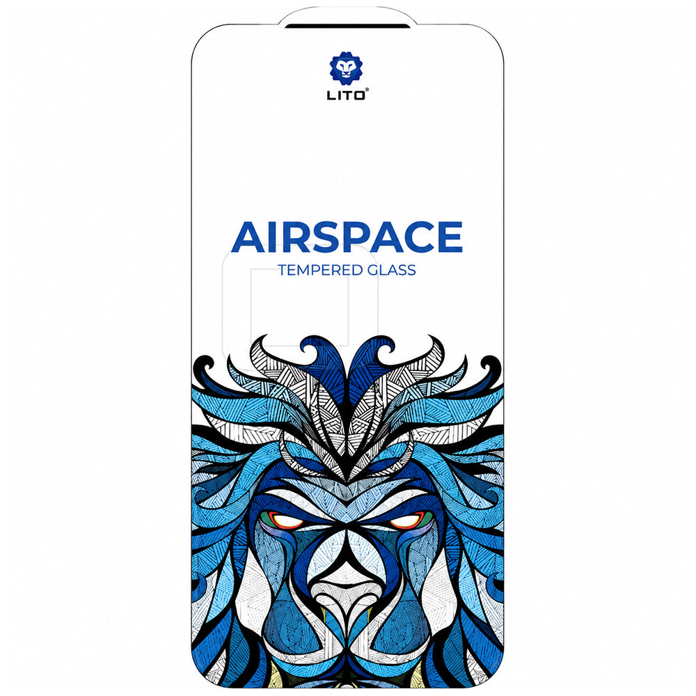 Lito Airspace Border Screen Protector for Apple iPhone 18 Pro / 17 Pro, Tempered Glass, Full Glue