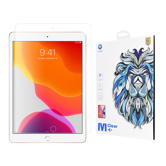 Lito Classic képernyővédő fólia Apple iPad 10.2 (2021) / 10.2 (2020) / 10.2 (2019) készülékekhez, edzett üveg, teljes ragasztó, 2.5D