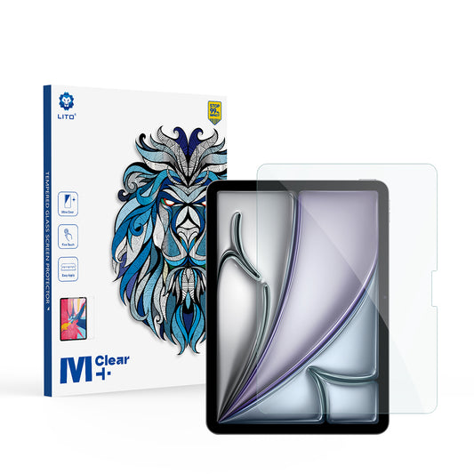 Lito Classic képernyővédő fólia Apple iPad Air 11 (2026) / Air 11 (2025) készülékhez, edzett üveg, teljes ragasztó, 2.5D