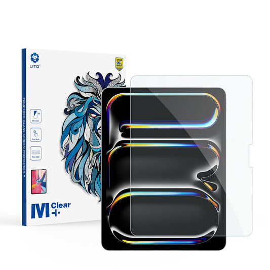 Lito Classic képernyővédő fólia Apple iPad Air 13 (2026) / Pro 13 (2025) készülékhez, edzett üveg, teljes ragasztó, 2.5D