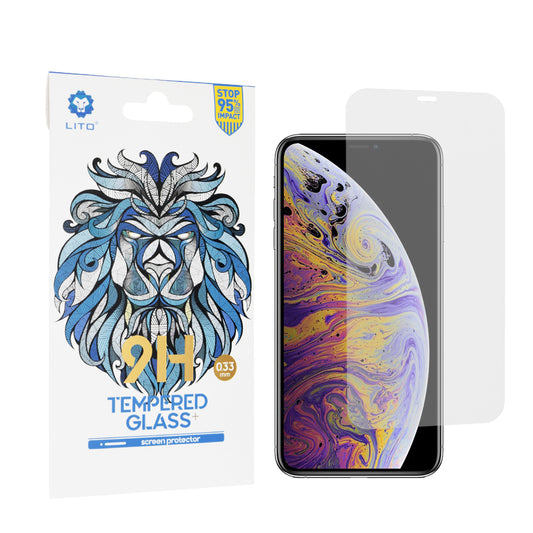 Lito Classic képernyővédő fólia Apple iPhone 11 Pro Max / XS Max készülékhez, edzett üveg, teljes ragasztó, 2.5D