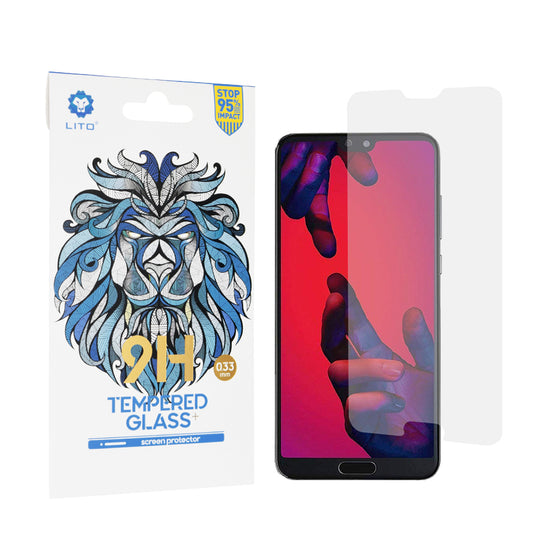 Lito Classic képernyővédő fólia Huawei P20 Pro-hoz, edzett üveg, teljes ragasztó, 2.5D