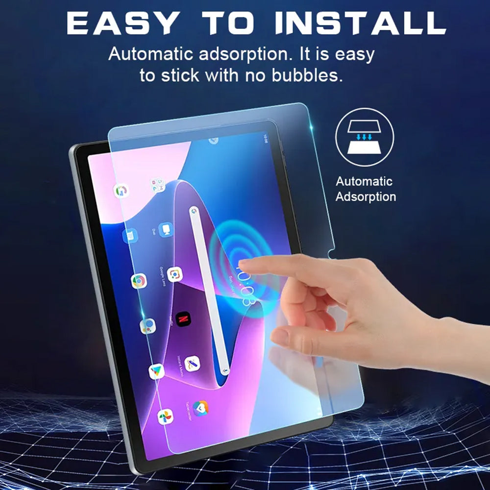 Lito Classic képernyővédő fólia Lenovo Tab M10 Plus (3. generáció) készülékhez, edzett üveg, teljes ragasztó, 2.5D