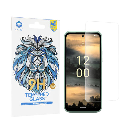Lito Classic Screen Protector Film for Nokia XR21, Tempered Glass, Full Glue, 2.5D