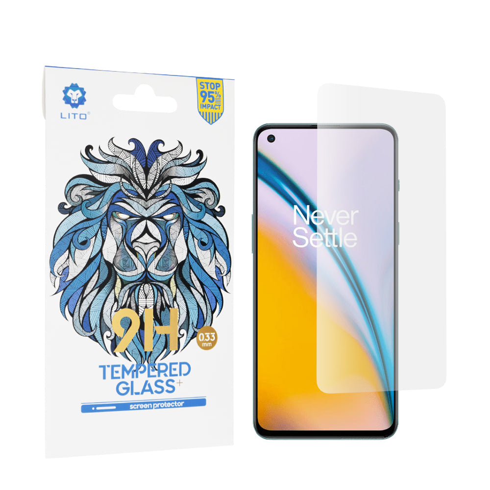 Lito Classic képernyővédő fólia OnePlus Nord 2T / Nord CE 5G / Nord 2 5G készülékekhez, edzett üveg, teljes ragasztó, 2.5D