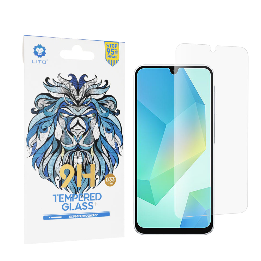 Lito Classic képernyővédő fólia Samsung Galaxy A16 5G A166 / A16 4G A165 készülékhez, edzett üveg, teljes ragasztó, 2.5D