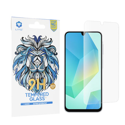 Lito Classic képernyővédő fólia Samsung Galaxy A16 5G A166 / A16 4G A165 készülékhez, edzett üveg, teljes ragasztó, 2.5D