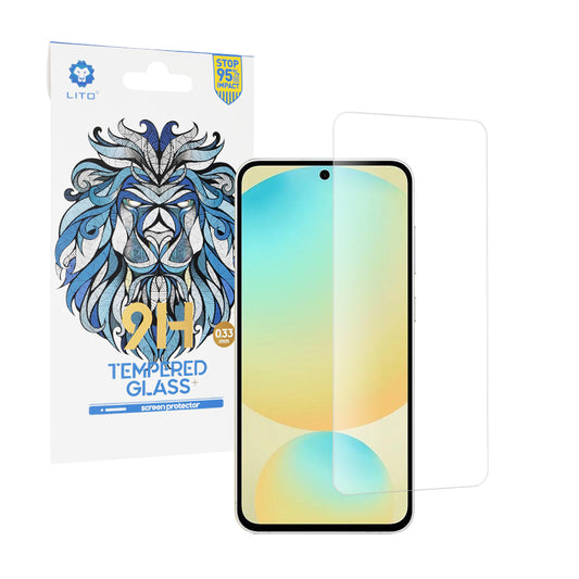 Lito Classic Ultra Thin képernyővédő fólia Samsung Galaxy S24 FE S721-hez, edzett üveg, teljes ragasztó, 2.5D