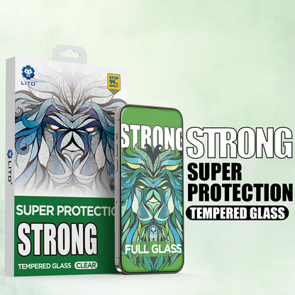 Lito D+ Max Strong védőfólia Apple iPhone 17 Air készülékhez, Edzett üveg, Teljes ragasztás, Fekete