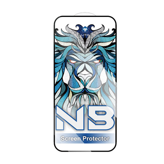 Lito NB képernyővédő fólia Apple iPhone 17 Air-hez, Edzett üveg, Teljes ragasztás, Fekete