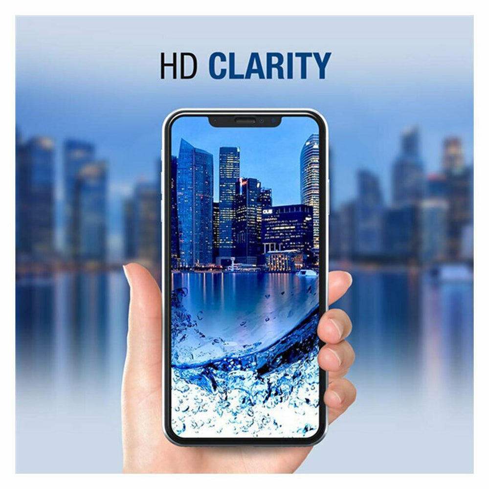 Lito képernyővédő fólia Apple iPhone 17 / 16 Pro készülékhez, Edzett üveg, Teljes ragasztás, 2.5D, Fekete