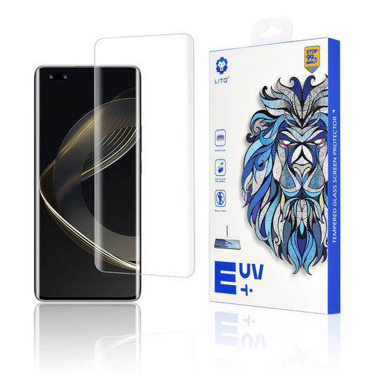 Lito képernyővédő fólia Huawei nova 11 Pro-hoz, Edzett üveg, UV ragasztó, 3D