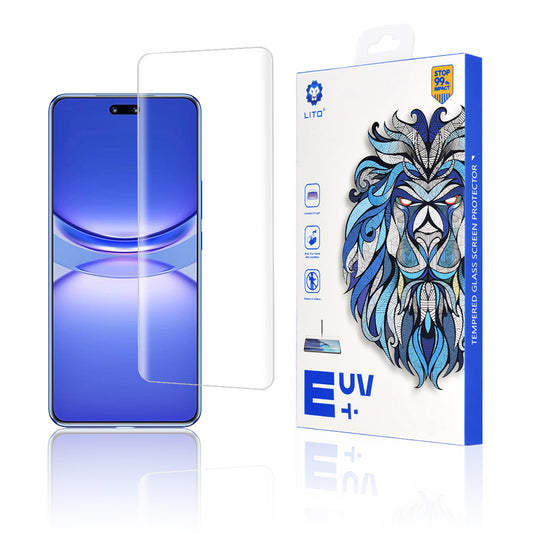 Lito képernyővédő fólia Huawei nova 12 Pro-hoz, Edzett üveg, UV ragasztó, 3D