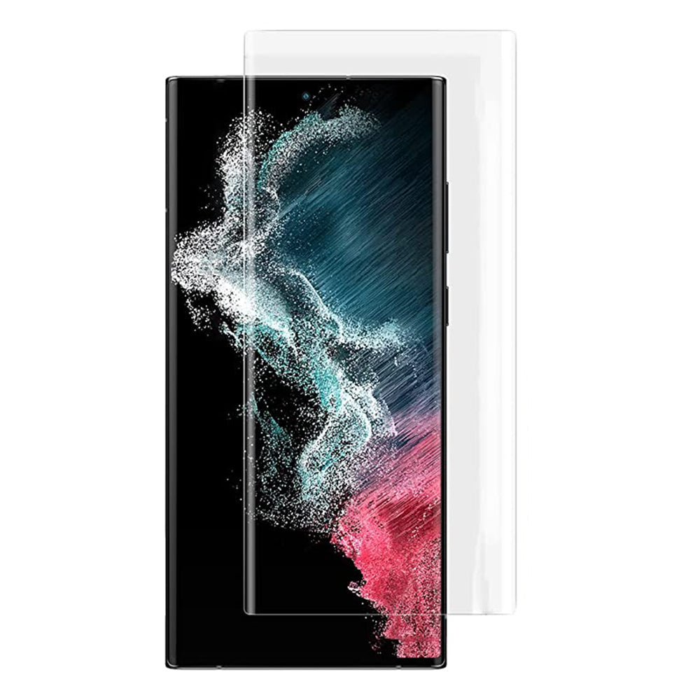Lito képernyővédő fólia Samsung Galaxy S22 Ultra 5G S908 készülékhez, edzett üveg, UV ragasztó, 3D