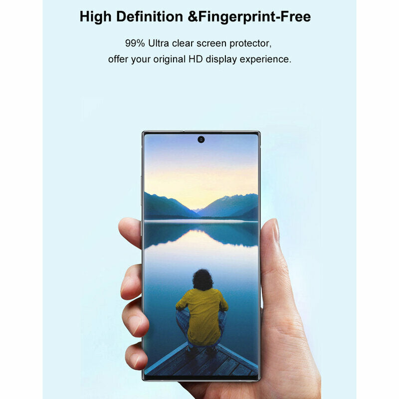 Lito képernyővédő fólia Samsung Galaxy S22 Ultra 5G S908 készülékhez, edzett üveg, UV ragasztó, 3D