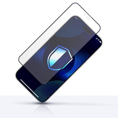 Matt 3MK HardGlass Max képernyővédő fólia Apple iPhone 17 Air-hez, Edzett üveg, Teljes ragasztás, Fekete