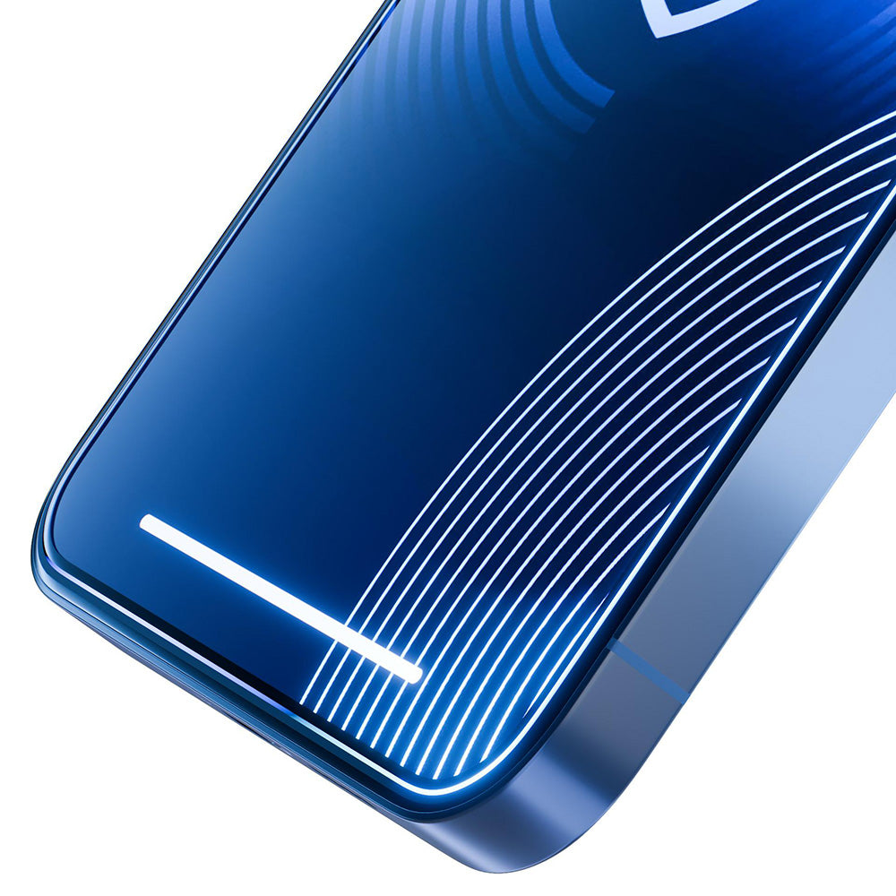 Matt 3MK HardGlass Max képernyővédő fólia Apple iPhone 17 Air-hez, Edzett üveg, Teljes ragasztás, Fekete