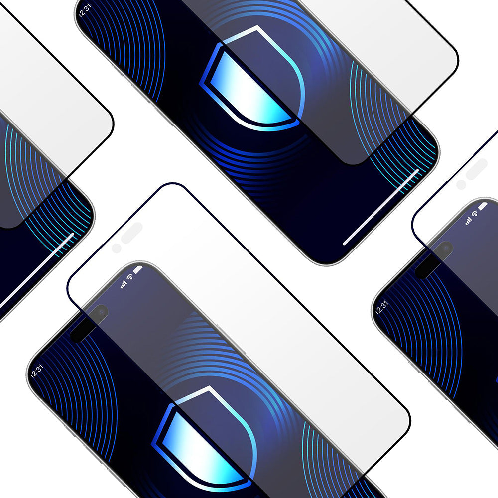 Matt 3MK HardGlass Max képernyővédő fólia Apple iPhone 17 Air-hez, Edzett üveg, Teljes ragasztás, Fekete