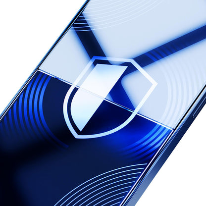 Matt 3MK HardGlass Max képernyővédő fólia Apple iPhone 17 Air-hez, Edzett üveg, Teljes ragasztás, Fekete