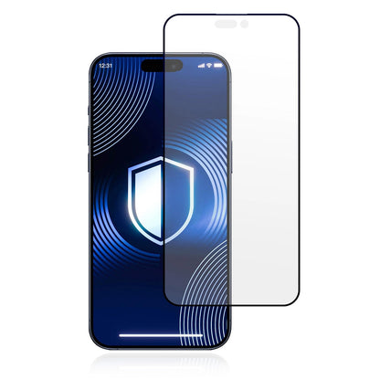 Matt 3MK HardGlass Max képernyővédő fólia Apple iPhone 17 Pro-hoz, Edzett üveg, Teljes ragasztás, Fekete