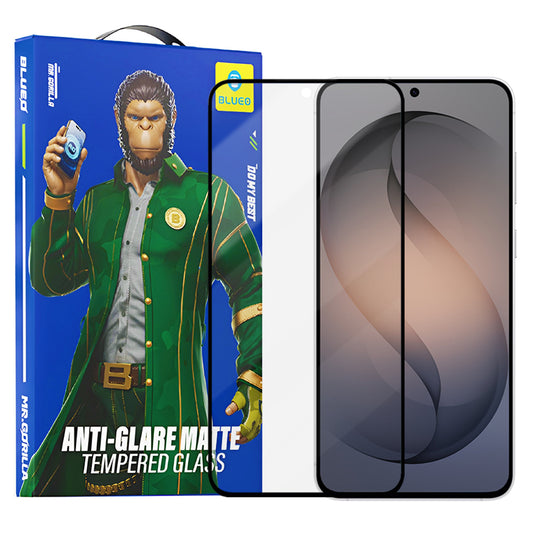 Matt Blueo Anti-Glare védőfólia Samsung Galaxy S26 S942-hez, Edzett üveg, Teljes ragasztás, Fekete