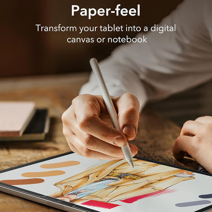 Matt ESR Paper Feel képernyővédő fólia Apple iPad Air 13 (2025) / Air 13 (2024) készülékekhez, Műanyag, Teljes ragasztás, 2 darabos készlet
