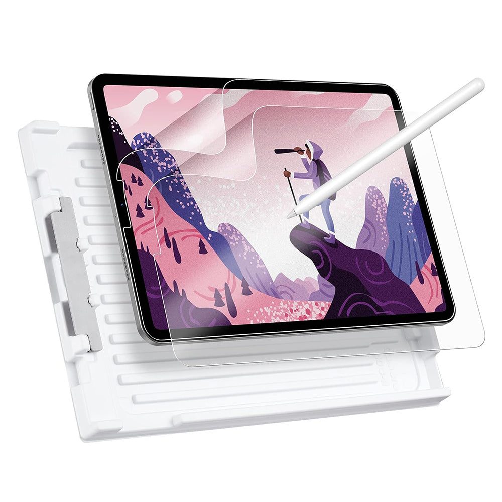 Matt ESR Paper Feel képernyővédő fólia Apple iPad Pro 12.9 (2022) / Pro 12.9 (2021) / Pro 12.9 (2020) készülékekhez, Műanyag, 2 darabos készlet