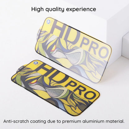 Lito HD Pro matt képernyővédő fólia Apple iPhone 16 Plus-hoz, edzett üveg, teljes ragasztó, fekete