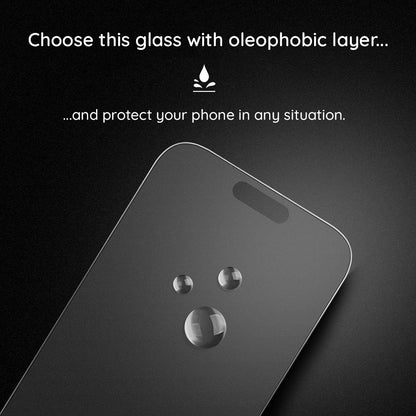 Lito HD Pro matt képernyővédő fólia Apple iPhone 16 Plus-hoz, edzett üveg, teljes ragasztó, fekete