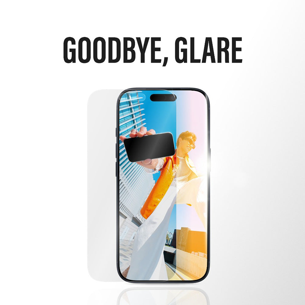 Matt PanzerGlass Armor EasyAligner védőfólia Apple iPhone 17 / 16 Pro készülékhez, Edzett üveg, Teljes ragasztás