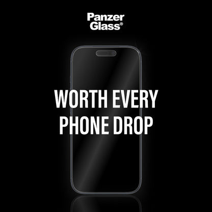 Matt PanzerGlass Armor EasyAligner védőfólia Apple iPhone 17 / 16 Pro készülékhez, Edzett üveg, Teljes ragasztás
