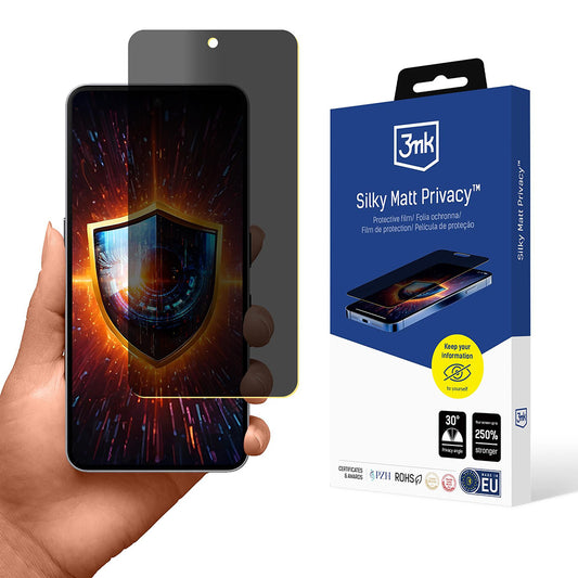 3MK Silky Matt Privacy képernyővédő fólia Nothing Phone (3a) / Phone (3a) Pro készülékhez, műanyag