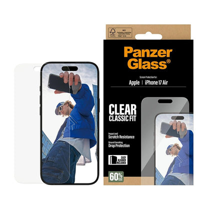 PanzerGlass Classic Fit EasyAligner védőfólia Apple iPhone 17 Air készülékhez, Edzett üveg, Teljes ragasztás