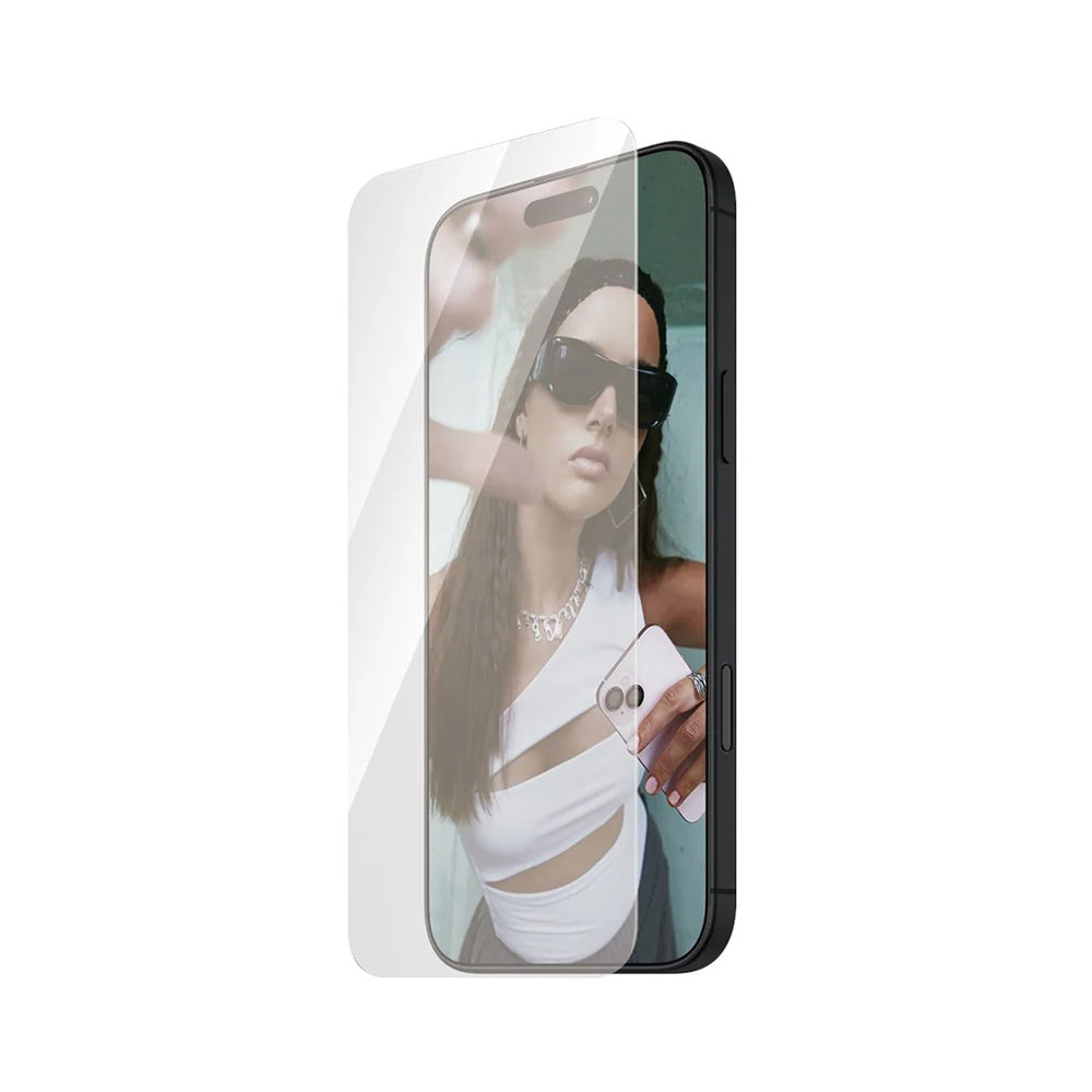 PanzerGlass Safe képernyővédő fólia. Ultra-Wide Fit az Apple iPhone 16 Pro Max számára, Edzett üveg, Teljes ragasztás
