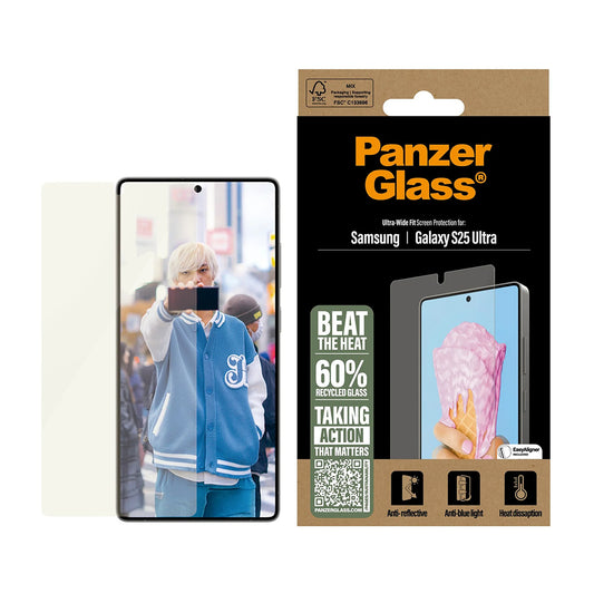 PanzerGlass Ultra-Wide Fit All-in-One védőfólia Samsung Galaxy S25 Ultra S938 készülékhez, Edzett üveg, Teljes ragasztás
