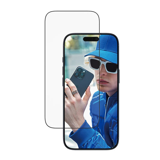 PanzerGlass Ultra-Wide Fit EasyAligner védőfólia Apple iPhone 17 Pro-hoz, Edzett üveg, Teljes ragasztás, Fekete