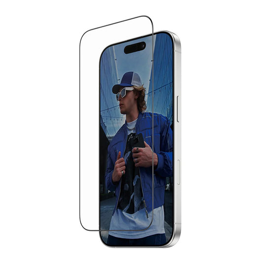 PanzerGlass Ultra-Wide Fit Fastfit védőfólia Apple iPhone 17 / 16 Pro készülékhez, Edzett üveg, Teljes ragasztás, Fekete