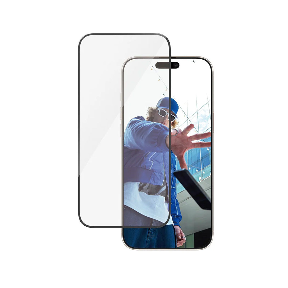 PanzerGlass Ultra-Wide Fit védőfólia Apple iPhone 16 Pro Max készülékhez, Edzett üveg, Teljes ragasztás, Fekete