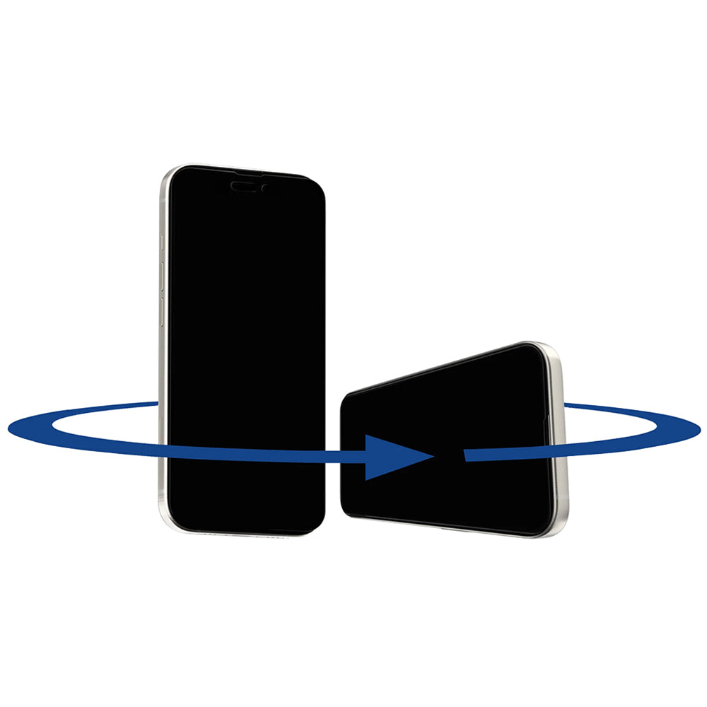 Anank 1X megerősített 360 fokos Privacy képernyővédő fólia Apple iPhone 15-höz, biztonsági üveg, teljes ragasztó, 2.5D