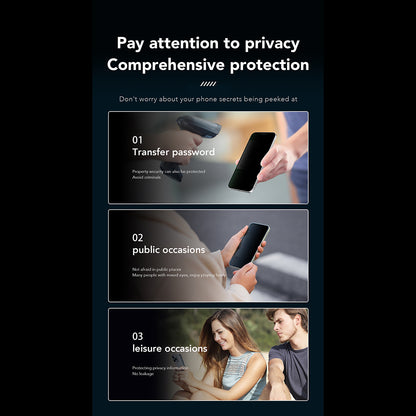 Anank 1X megerősített 360 fokos Privacy képernyővédő fólia Apple iPhone 15-höz, biztonsági üveg, teljes ragasztó, 2.5D