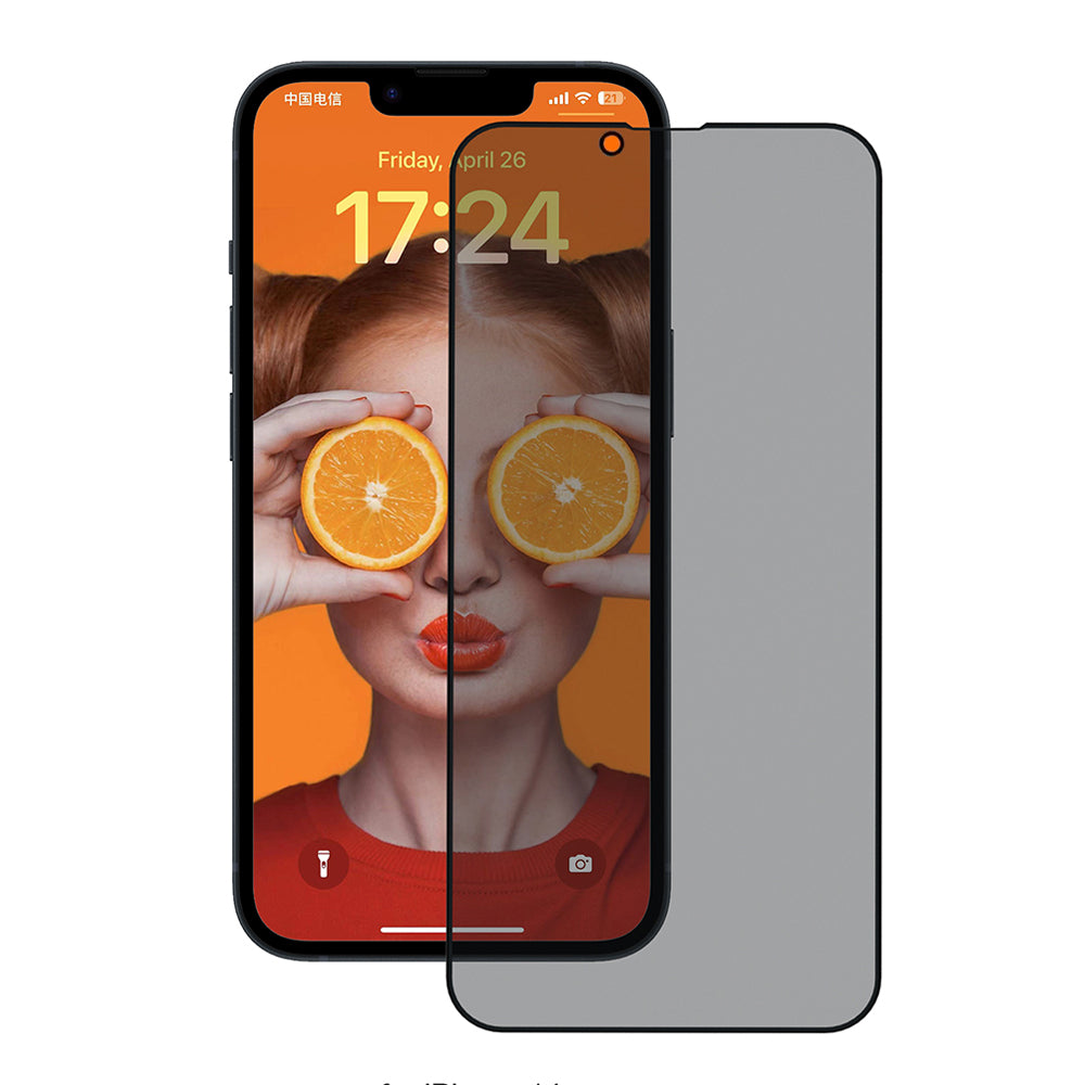 Anank 3X megerősített Privacy képernyővédő fólia Apple iPhone 17e / 16e / 14 / 13 Pro készülékekhez, biztonsági üveg, teljes ragasztó, 2.5D
